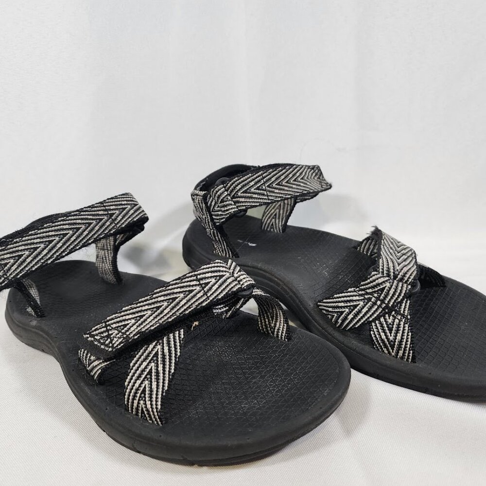 O'Rageous Women's River Sandals Black/White Size 9